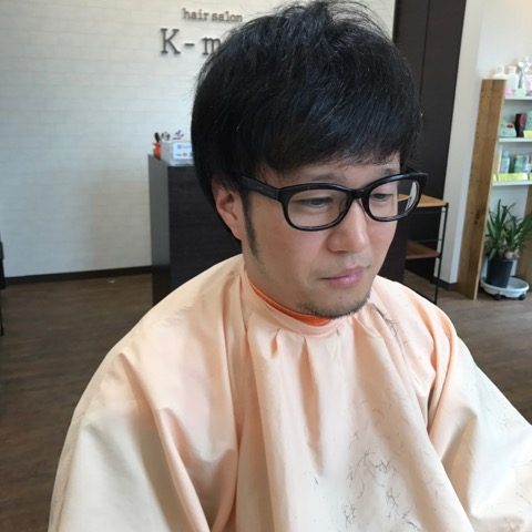 丸メガネに似合う髪型 Hairsalon K Mix
