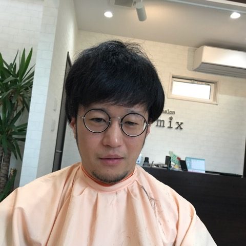 丸メガネに似合う髪型 Hairsalon K Mix